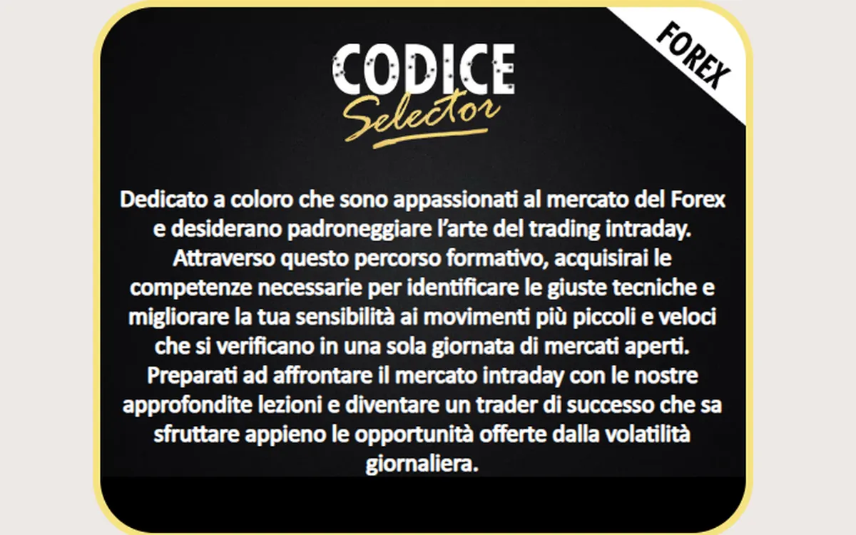 Download Codice Selector MASTER – Maxx Mereghetti