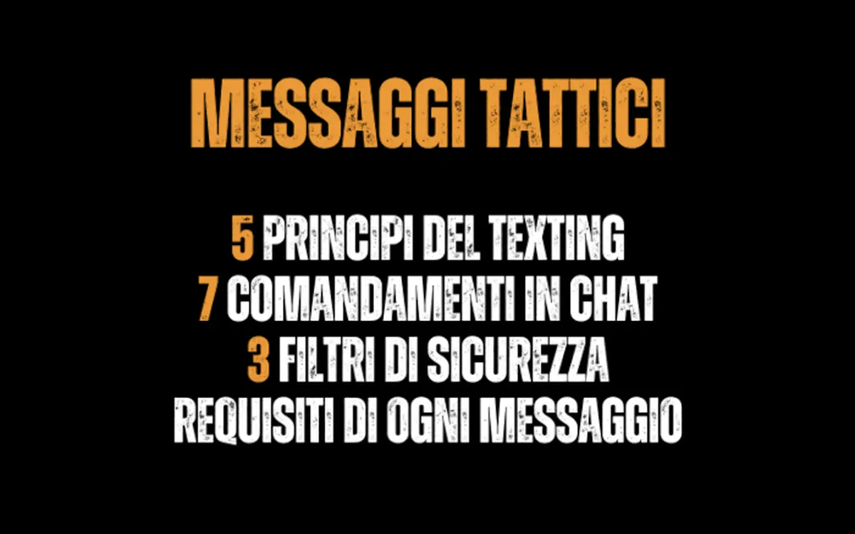 Download Messaggi Tattici + Bonus – Metodo Bad Boy